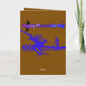 Carte Happy memorial day brown (Dos)