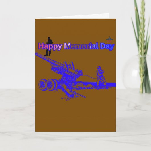Carte Happy memorial day brown (Devant)
