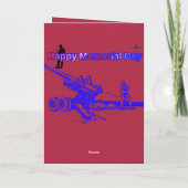 Carte Happy memorial day crimson  (Dos)