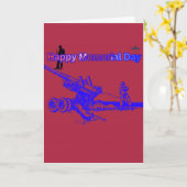 Carte Happy memorial day crimson  (Fleur jaune)