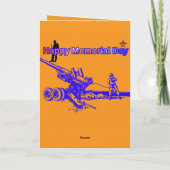 Carte Happy memorial day orange (Dos)