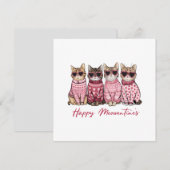 Carte Happy Meowentines Valentines Day Card (Devant / Derrière)