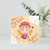 Carte Happy Mothers day. (Debout devant)