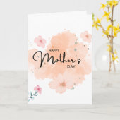 Carte Happy Mothers day  (Fleur jaune)