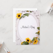 Carte Happy Mother's Day (Devant/Arrière en situation)