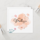 Carte Happy Mothers day  (Devant/Arrière en situation)