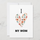 Carte Happy mothers day card (Dos)