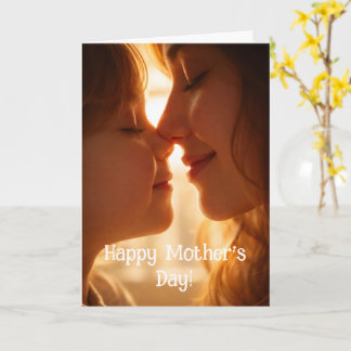 Carte Happy Mothers Day Card - Adorable image From child