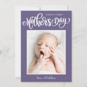 Carte HAPPY MOTHER'S DAY First Mother's Day Ajouter la p (Devant)