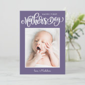 Carte HAPPY MOTHER'S DAY First Mother's Day Ajouter la p (Debout devant)