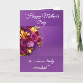 Carte Happy Mother's Day Folded Greeting Card (Devant)