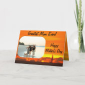 Carte Happy Mother's Day Sailboat Sunset 1300 (Devant)