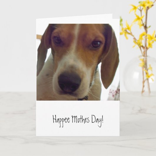 Carte Happy Mothrs Day! (Fleur jaune)