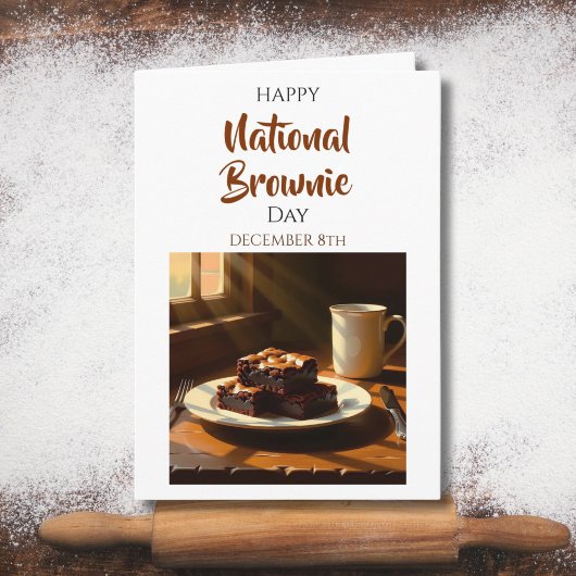 Carte Happy National Brownie Day | Dec 8th