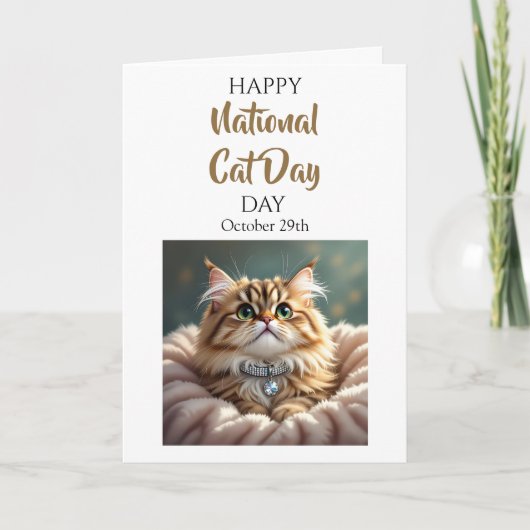 Carte Happy National Cat Day | October 29th (Devant)