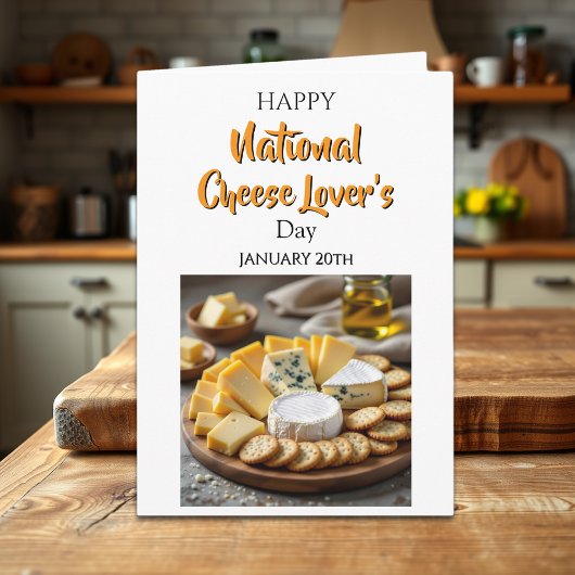 Carte Happy National Cheese Lovers Day | Jan 20th
