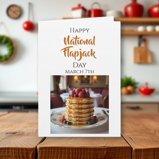 Carte Happy National Flapjack Day | March 7th