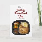 Carte Happy National Frozen Food Day | March 6th (Devant)