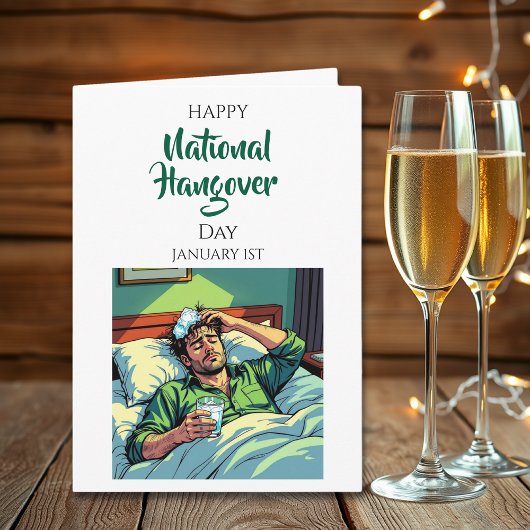 Carte Happy National Hangover Day | January 1st