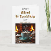 Carte Happy National Hot Chocolate Day | January 31st (Devant)