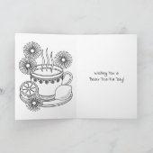 Carte Happy  National Hot Tea Day | January 12th (Intérieur)