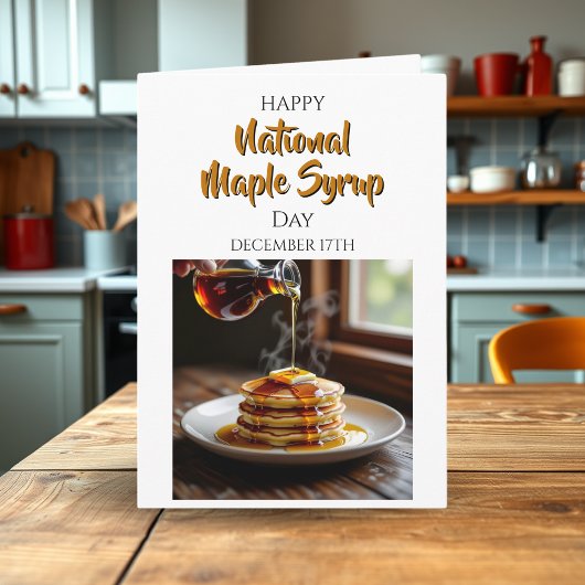 Carte Happy National Maple Syrup Day | December 17th