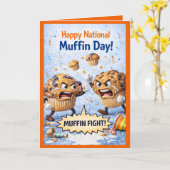 Carte Happy National Muffin Day Greeting Card, Feb 20th (Fleur jaune)