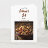 Carte Happy National Nut Day | October 22nd (Devant)