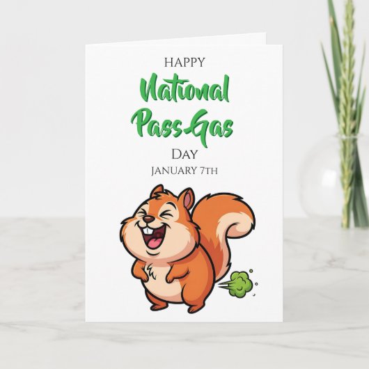 Carte Happy National Pass Gas Day | January 7th (Devant)
