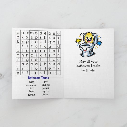 Carte Happy National Potty Dance Day | March 5th (Intérieur)