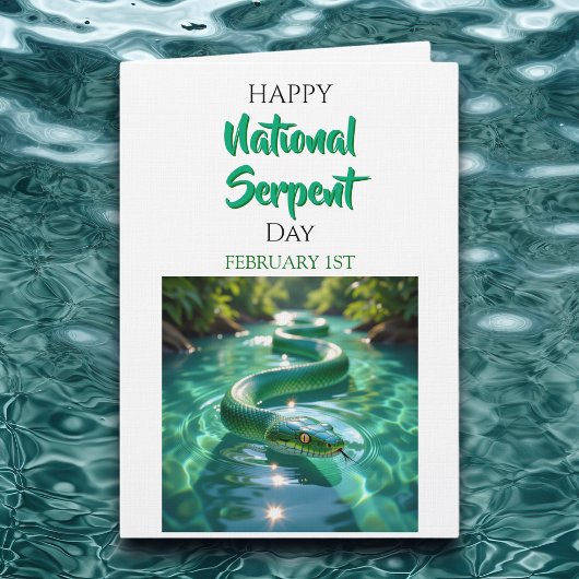 Carte Happy National Serpent Day | February 1st