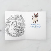 Carte Happy National Siamese Cat Day | April 6th (Intérieur)