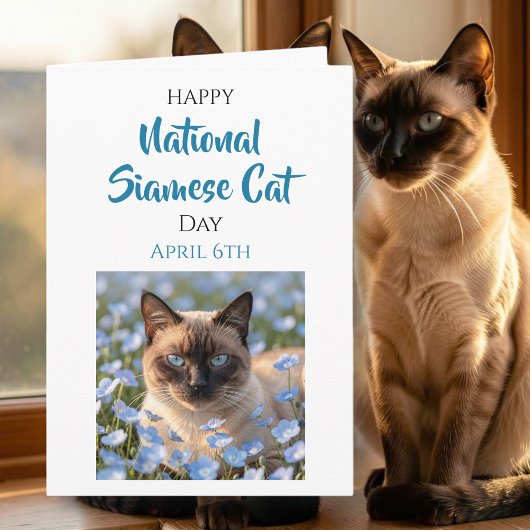 Carte Happy National Siamese Cat Day | April 6th