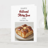 Carte Happy National Sticky Bun Day! Feb 21st (Devant)