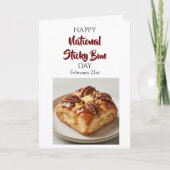 Carte Happy National Sticky Bun Day! Feb 21st (Devant)
