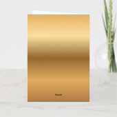 Carte Happy New Home - Gold Gradient background  (Dos)