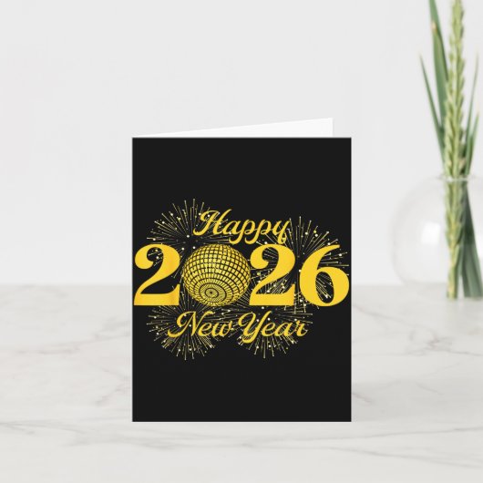 Carte Happy New Year 2026 Countdown Party Trip Matching (Devant)