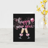 Carte Happy New Year 2026, Cute Funny Gift Men, Women  (Fleur jaune)