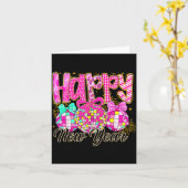 Carte Happy New Year 2026 Family Celebration New Years E (Fleur jaune)