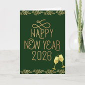 Carte Happy New Year 2026 Greeting Card (Devant)