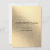 Carte Happy New Year Corporate Business Logo Gold (Dos)