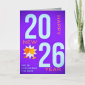 Carte Happy New Year Greeting Card – Festive Holiday (Devant)