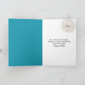 Carte Happy New Year Text On a Tropical Beach (Intérieur)