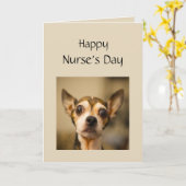 Carte Happy Nurses's Day (Fleur jaune)