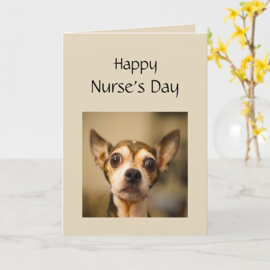 Carte Happy Nurses's Day (Fleur jaune)