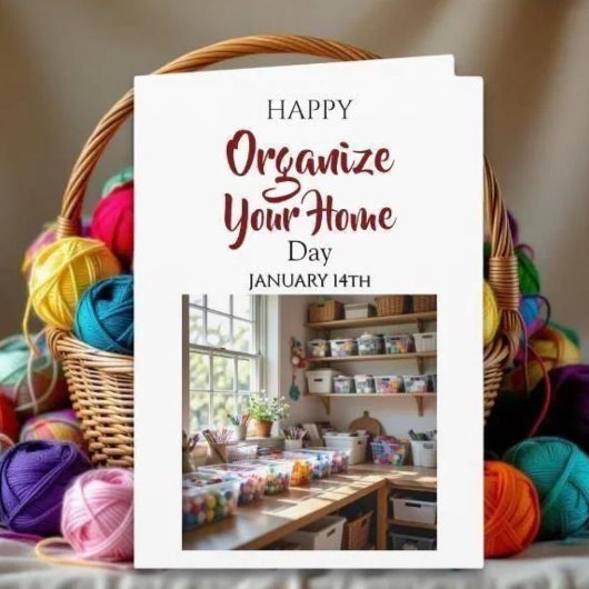 Carte Happy Organize Your Home Day! January 14th