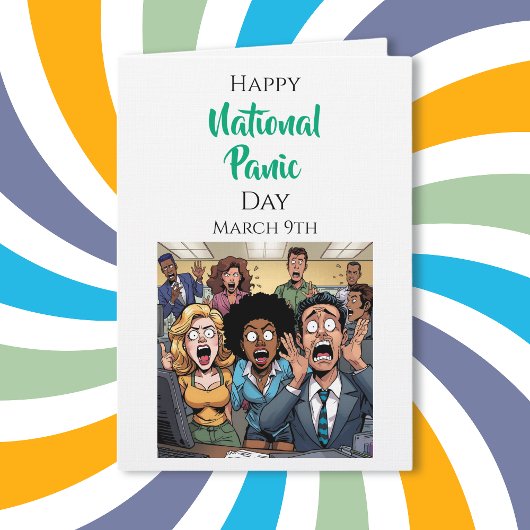 Carte Happy Panic Day | March 9th