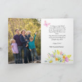 Carte Happy Pâques mignon lapin aquarelle Bouquet Photo (Intérieur)