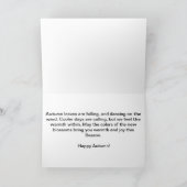 Carte Happy patchs citrouille d'automne Dog & Cat wagon  (Intérieur)