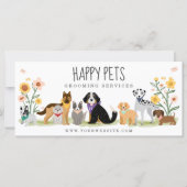 Carte Happy Pet Animal Care Grooming Gift Certificate (Devant)